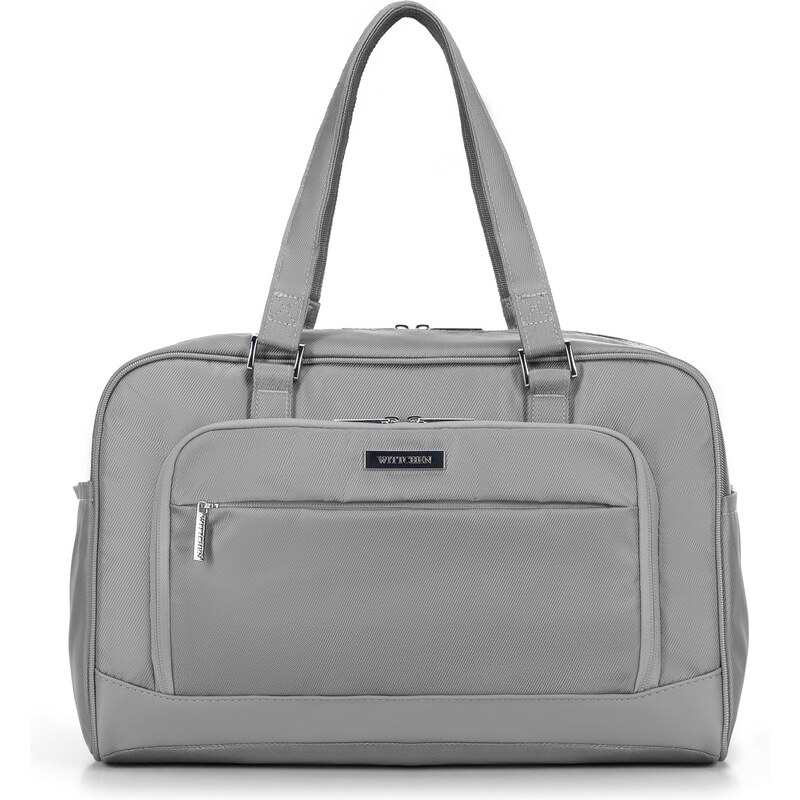 Wittchen Cestovná taška do lietadla svetlosivá s RFID ochranou 56-3S 66066924