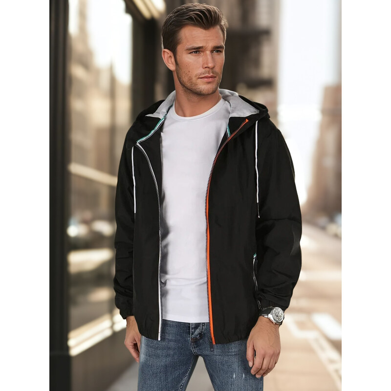 BASIC Pánska čierna prechodná bunda TX4700 57839090