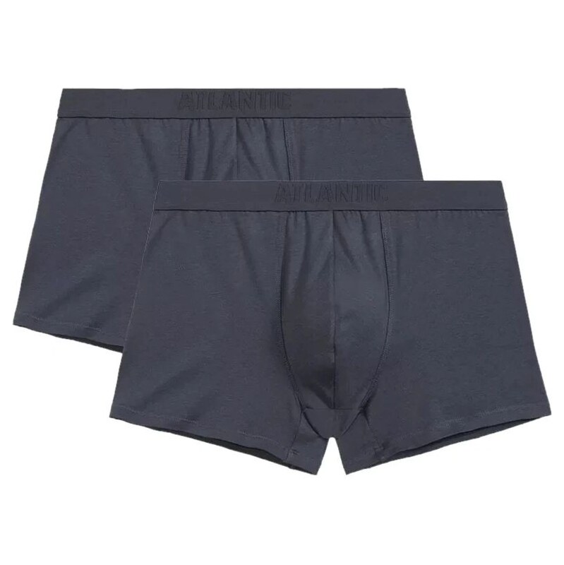 Atlantic Pánske boxerky 2 pack 016 graphite 64016635