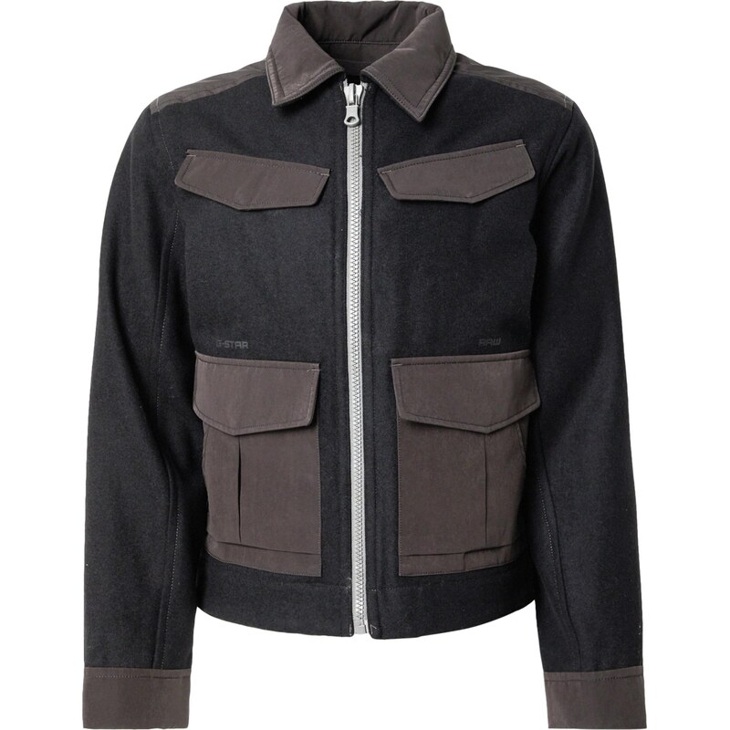 G-STAR Prechodná bunda hnedá / čierna 64017830