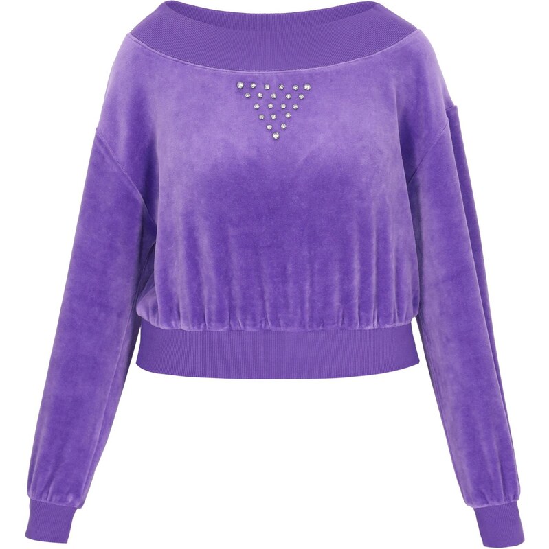 faina Mikina Fashion Look tmavofialová 65876571