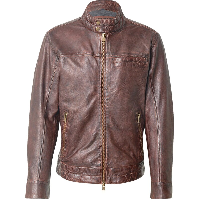 FREAKY NATION Prechodná bunda Gian tmavohnedá 64019074