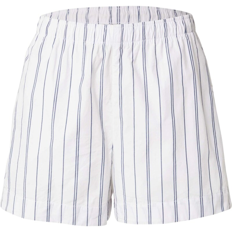 Abercrombie & Fitch Nohavice námornícka modrá / biela 64339456