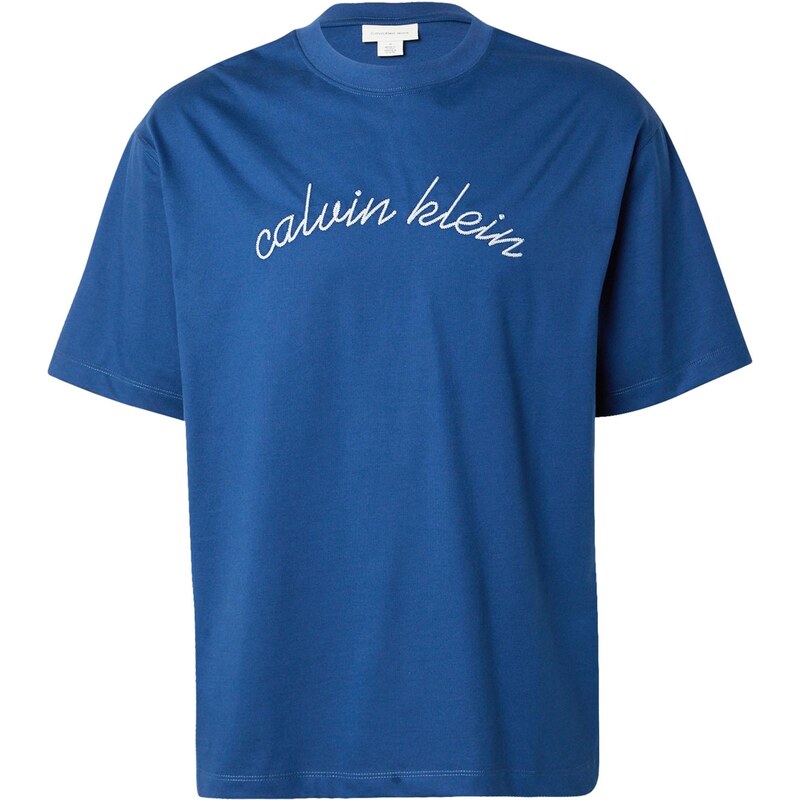 Calvin Klein Jeans Tričko enciánová / biela 64019143