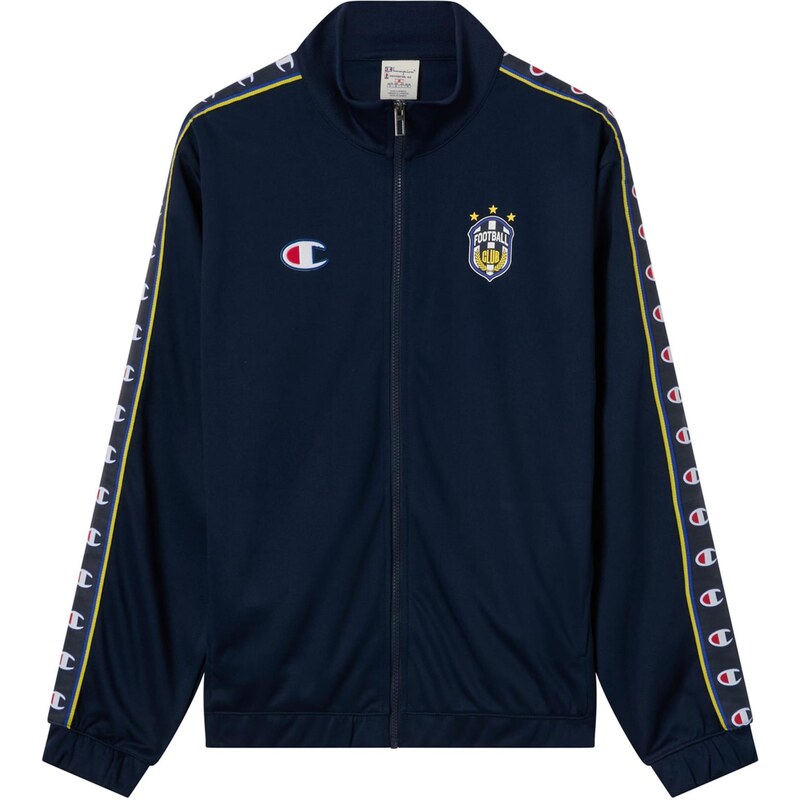 Champion Tepláková bunda tmavomodrá / žltá / červená / biela 64018990