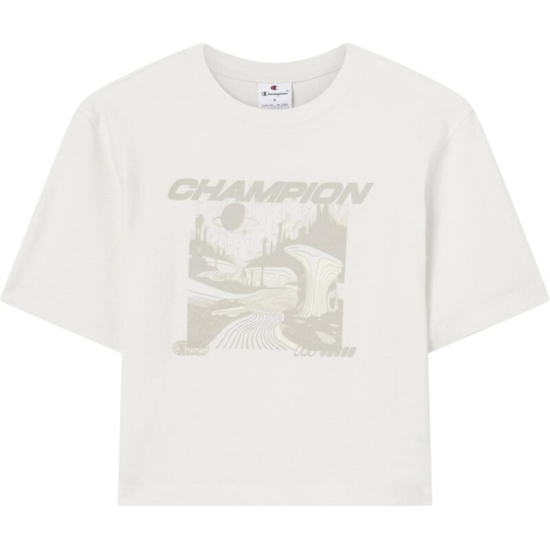 Champion Authentic Athletic Apparel Tričko sivobéžová / biela 64018994