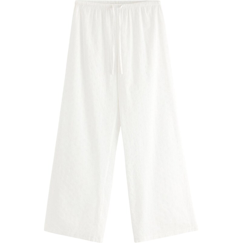 Lindex Pyžamové nohavice biela 64019284