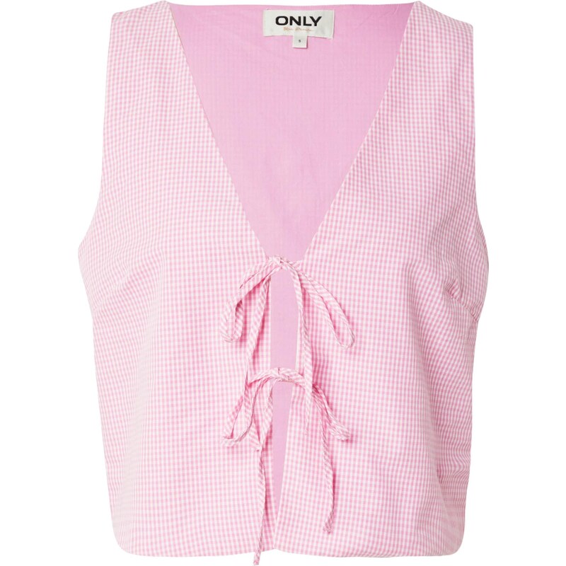 ONLY Blúzka ONLFILUCCA svetloružová / biela 64072018