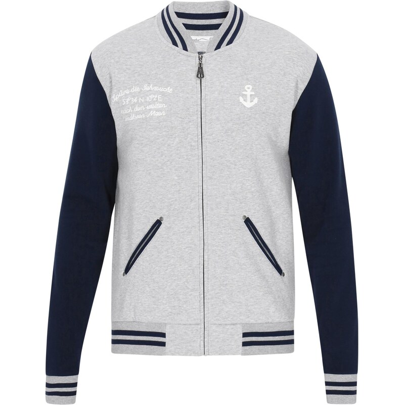 DreiMaster Vintage Prechodná bunda Vintage sivá / čierna / biela 64284324