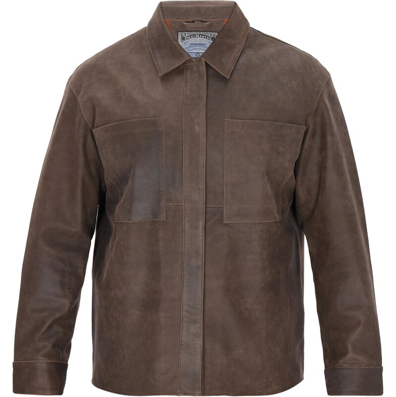 DreiMaster Vintage Prechodná bunda Classic Look tmavohnedá 64333319