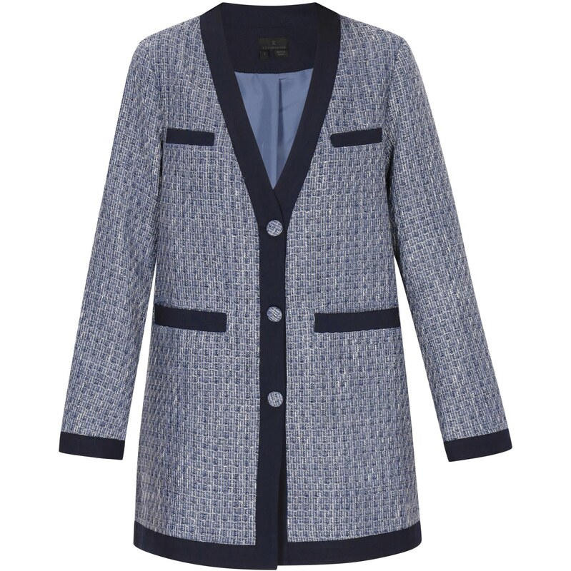 DreiMaster Klassik Prechodný kabát Classic Look námornícka modrá / 64017906