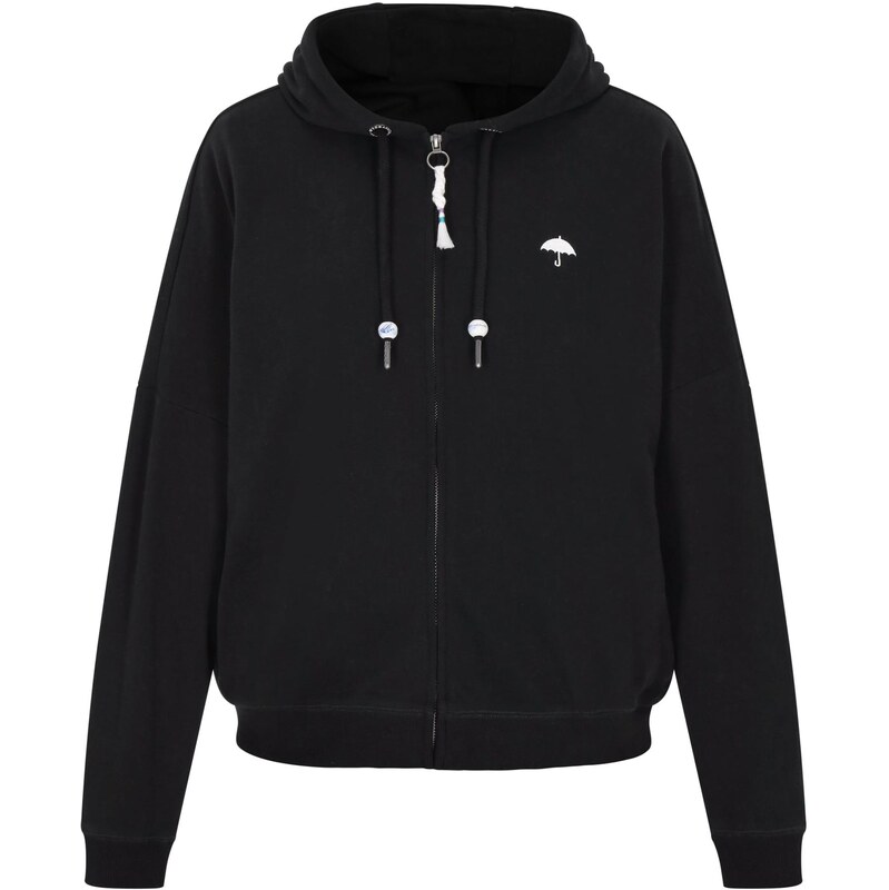 Schmuddelwedda Tepláková bunda čierna / biela 65649485