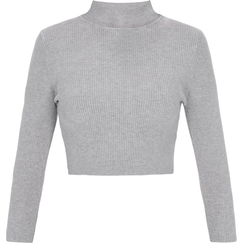 MYMO Sveter Comfy sivá 65730838