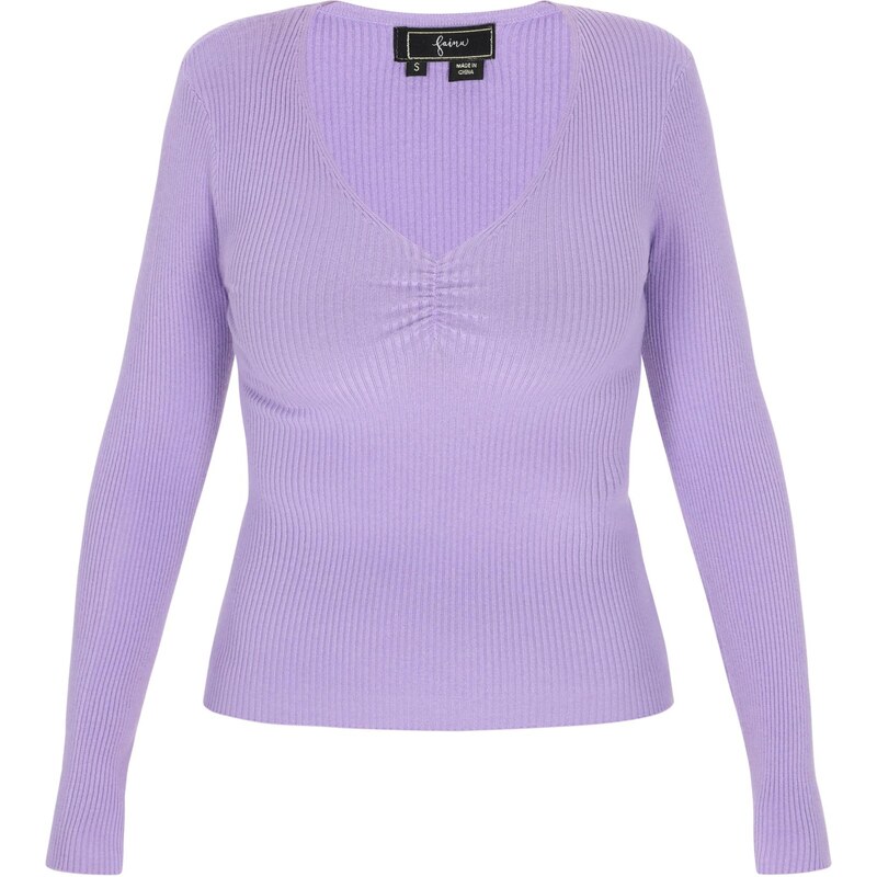 faina Sveter Comfortable fialová 65694034
