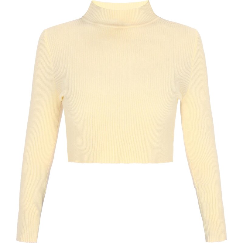 MYMO Sveter Comfy pastelovo žltá 65730841