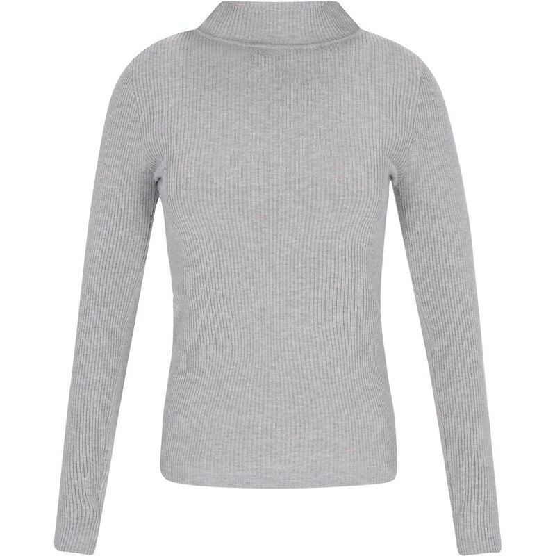 MYMO Sveter Comfy svetlosivá 65875372