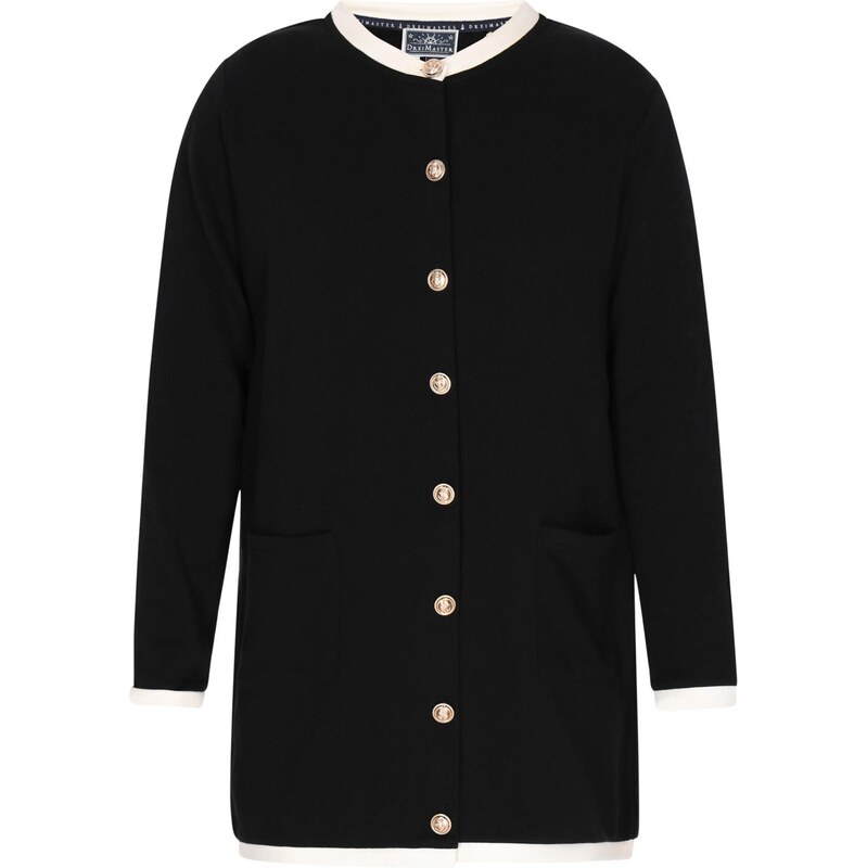 DreiMaster Maritim Kardigán čierna / biela 64017901