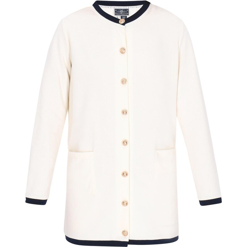 DreiMaster Maritim Kardigán námornícka modrá / šedobiela 64017904