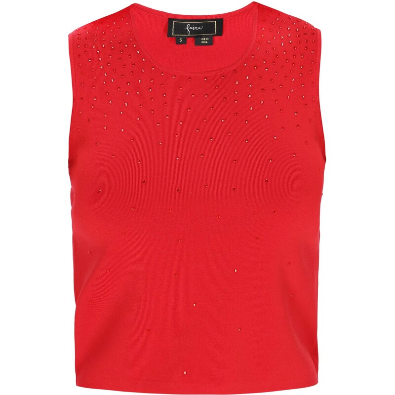 faina Vyšívaný top Fashion Look červená 65875726