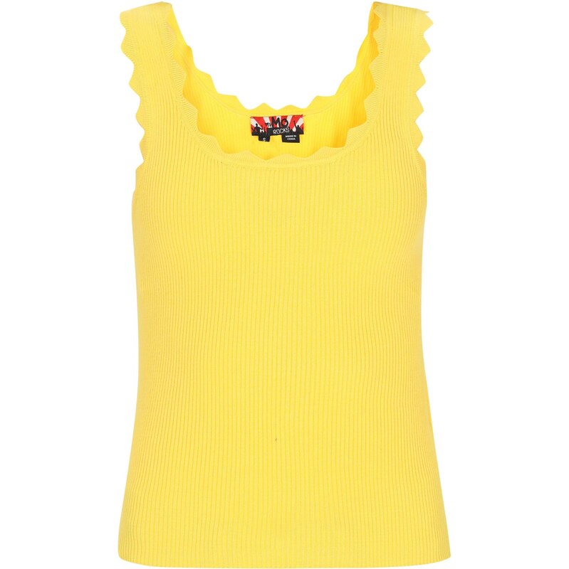 MYMO Vyšívaný top žltá 65772609