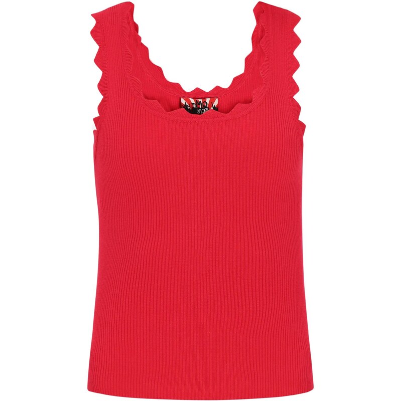 MYMO Vyšívaný top červená 65772612