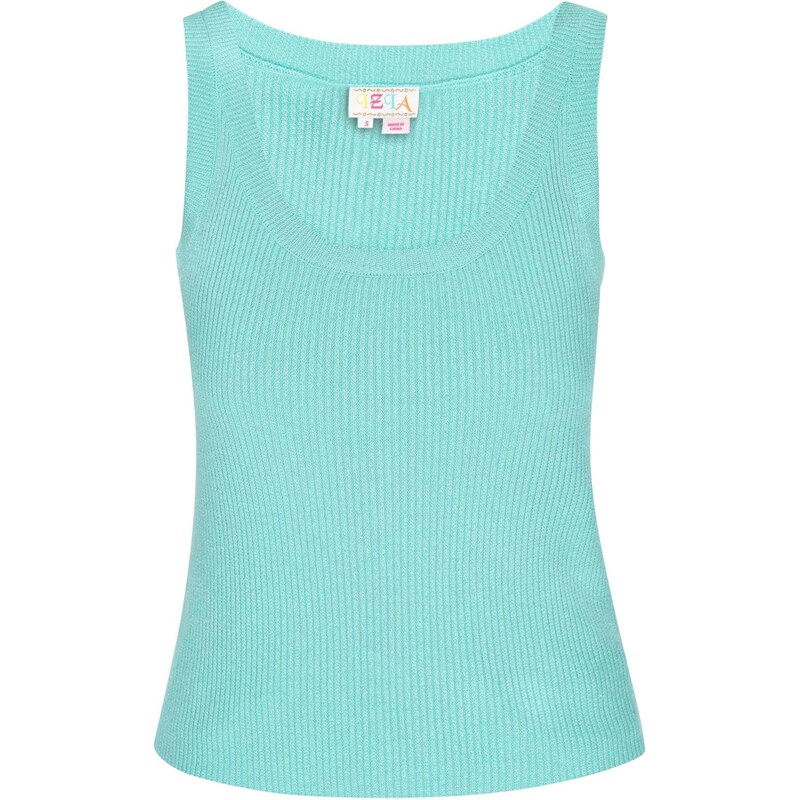 IZIA Vyšívaný top Spring Summer tyrkysová 65648730