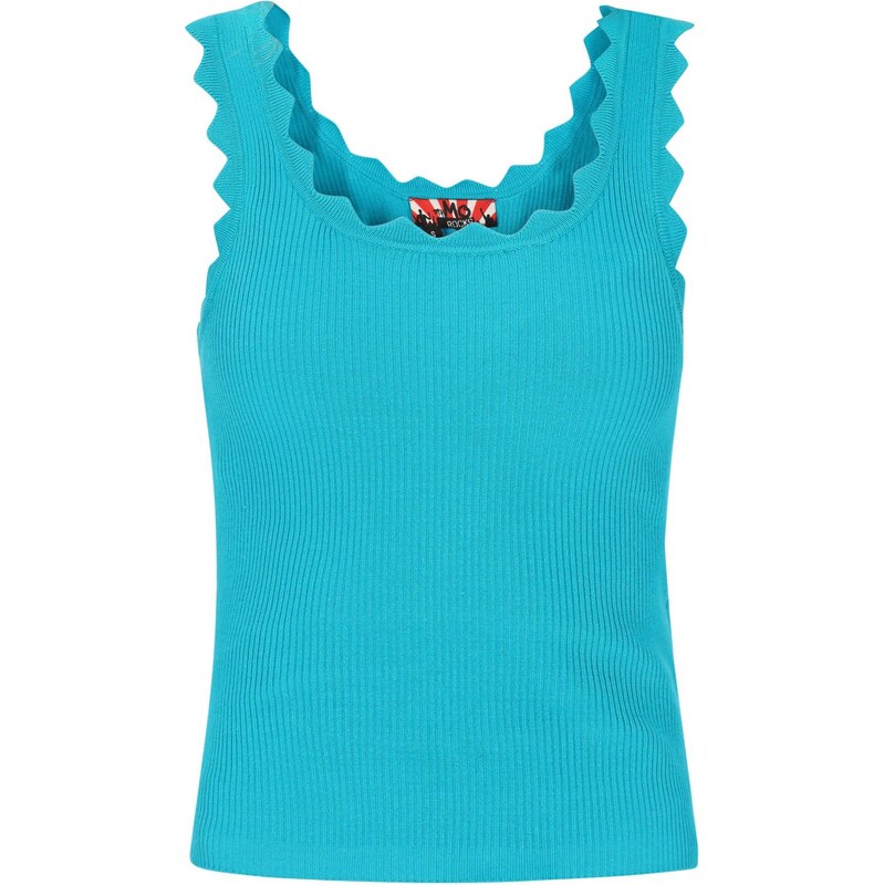 MYMO Vyšívaný top tyrkysová 65772613