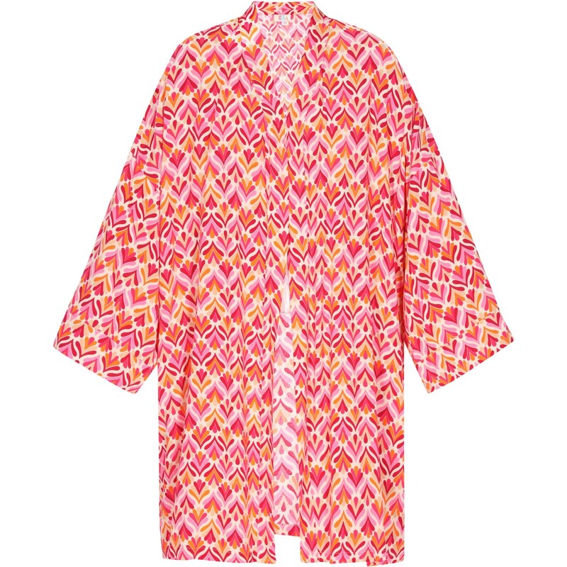 IZIA Kimono oranžová / purpurová / biela 64391493