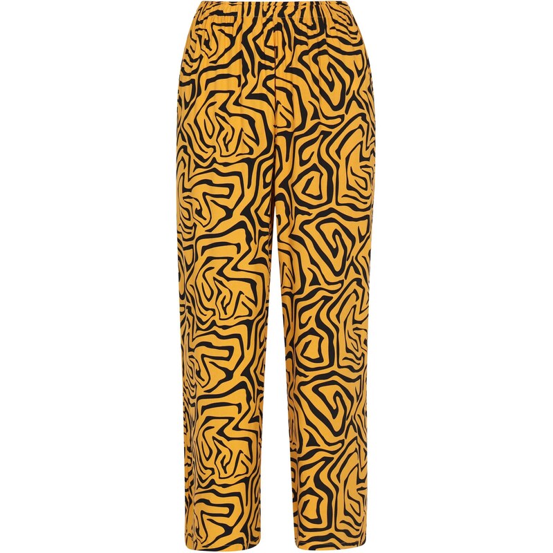 myMo ROCKS Nohavice tmavožltá / čierna 65875811