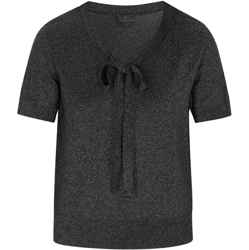 DreiMaster Klassik Sveter čierna / čierna melírovaná / strieborná 65772618