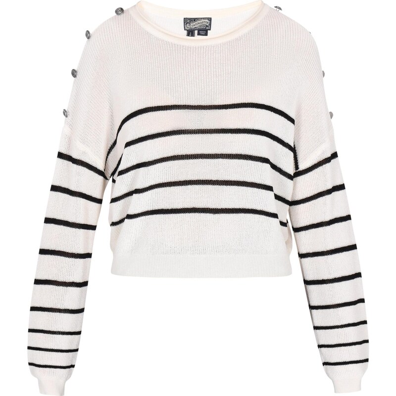 DreiMaster Vintage Sveter čierna / šedobiela 65146365