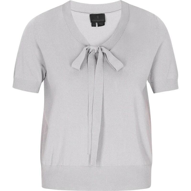 DreiMaster Klassik Sveter Classic Look striebornosivá 65772619