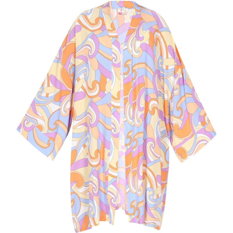IZIA Kimono svetlomodrá / žltá / fialová / oranžová 64391500