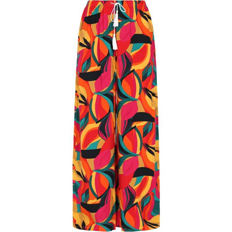 IZIA Nohavice Fashion Look žltá / zelená / oranžová / červená 64071852