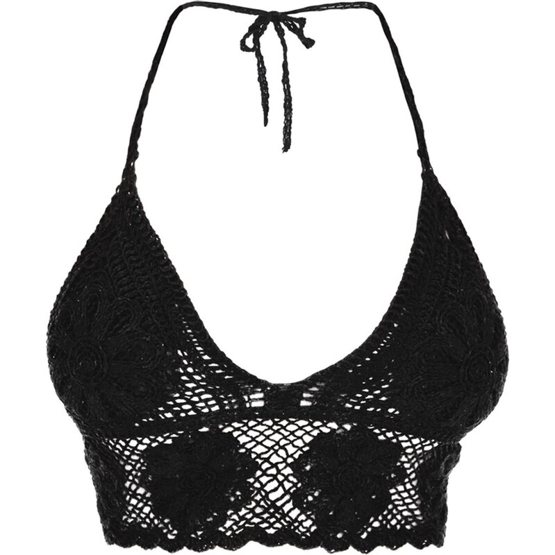 IZIA Vyšívaný top Boho čierna 65623586