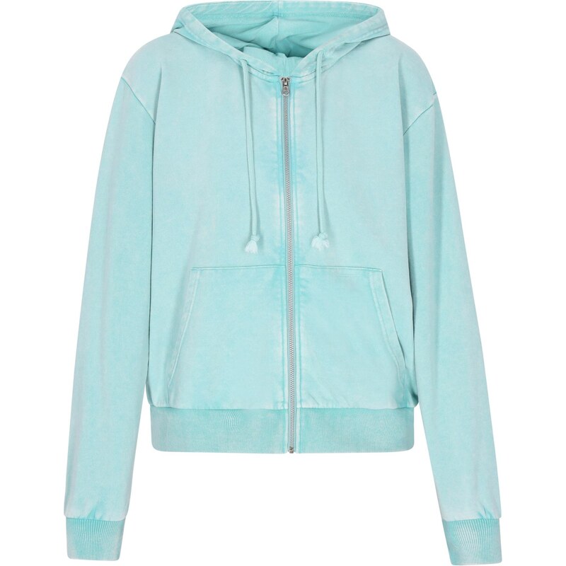 IZIA Tepláková bunda Fashion Look tyrkysová 65966563