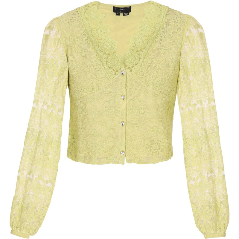 faina Blúzka Fashion Look pastelovo zelená 65376770