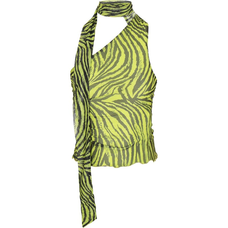 myMo ROCKS Top Fashion Look trávovo zelená / čierna 66007778