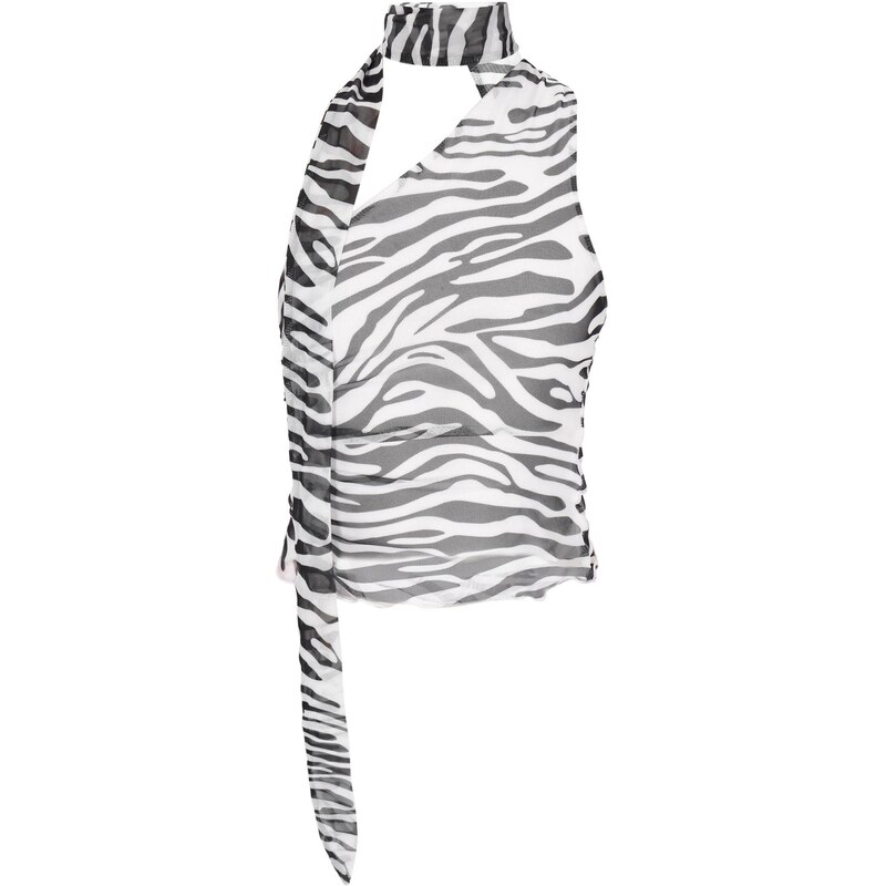 myMo ROCKS Top Fashion Look čierna / biela 66007780