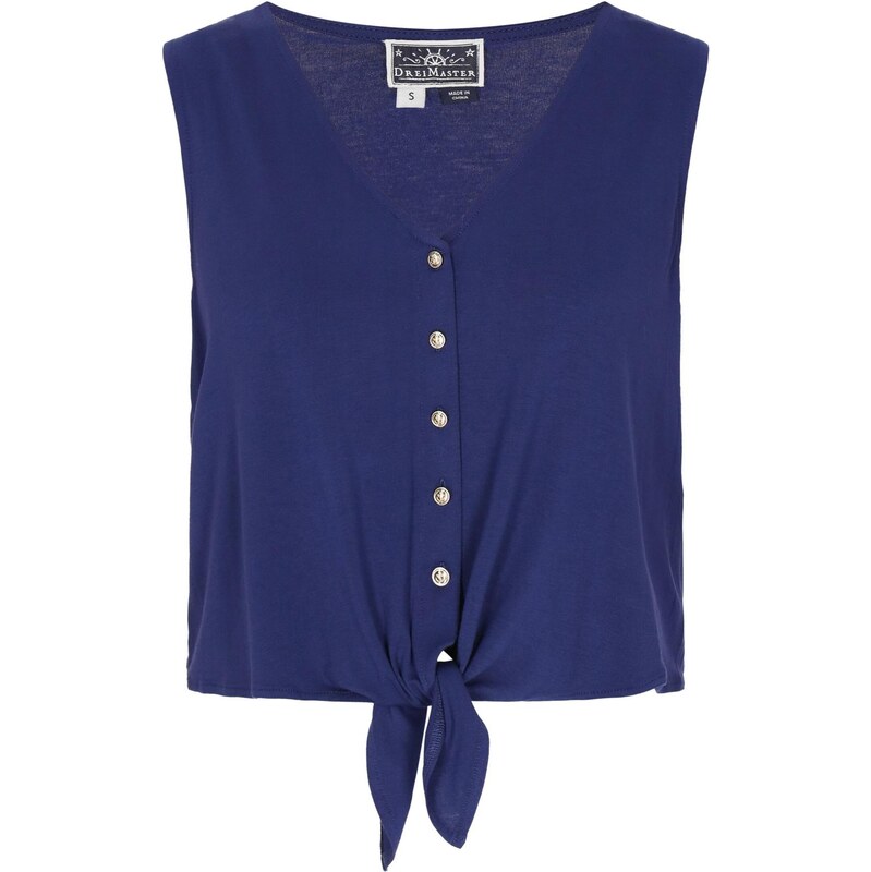 DreiMaster Maritim Top námornícka modrá 65876062