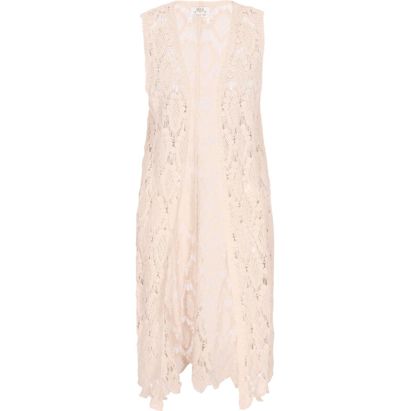 usha FESTIVAL Pletená vesta Fashion Look krémová 64333313