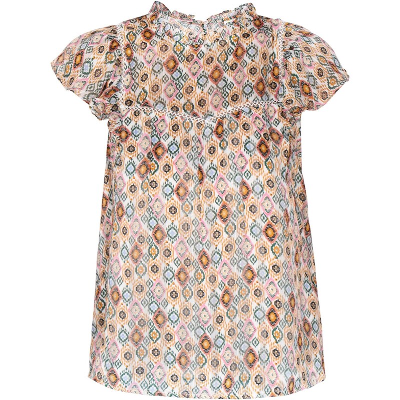 IZIA Blúzka Ethno farba ťavej srsti / ružová / čierna / biela 65649303