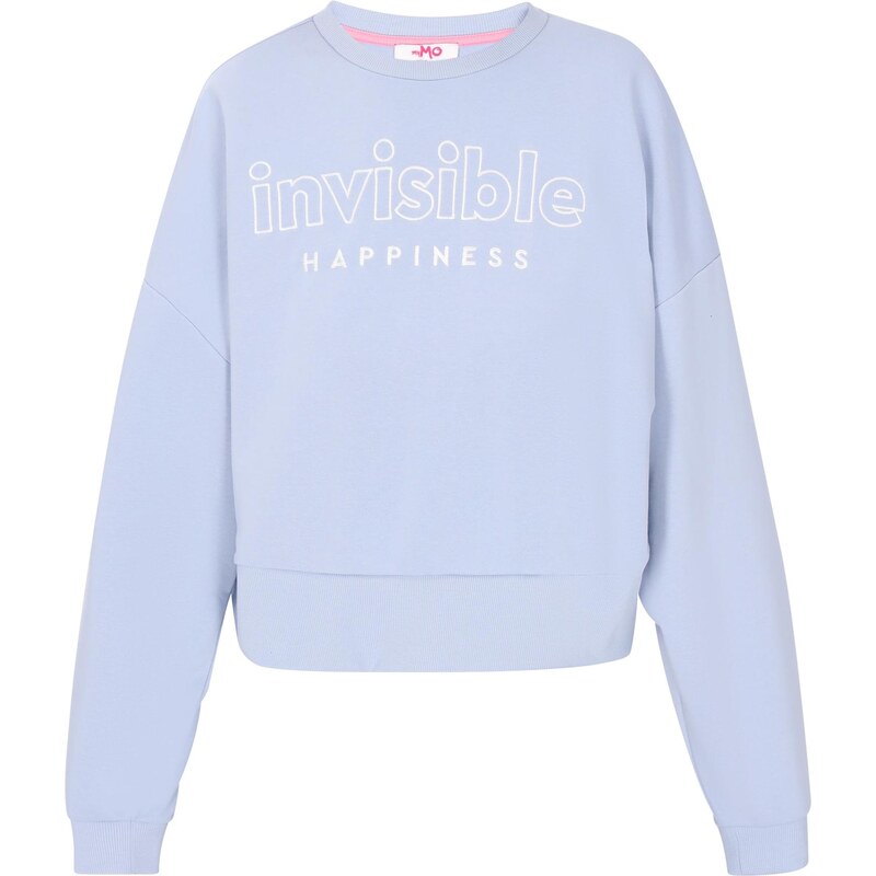 MYMO Mikina Back to School svetlomodrá / biela 65215917