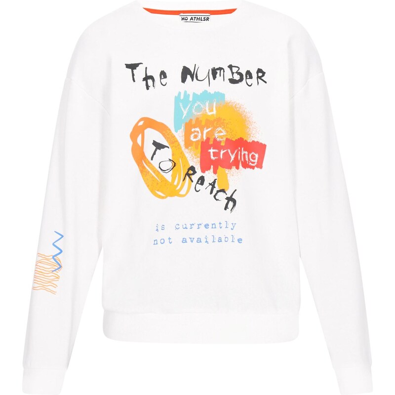 Mo ATHLSR Mikina Back to School svetlomodrá / oranžová / čierna / 65649334