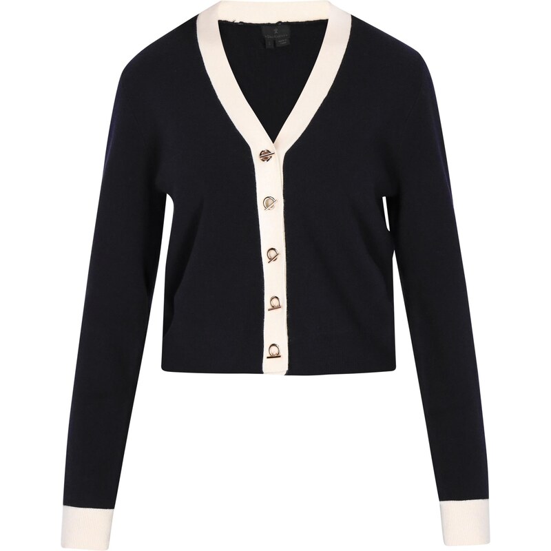 DreiMaster Klassik Kardigán Classic Look námornícka modrá / biela ako 64087431