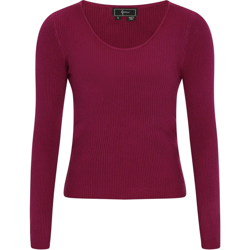 faina Sveter Fashion Look burgundská 65772634