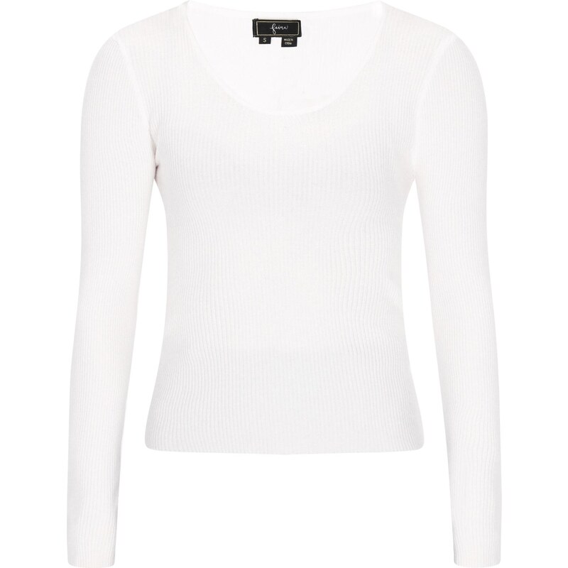 faina Sveter Fashion Look šedobiela 65772636