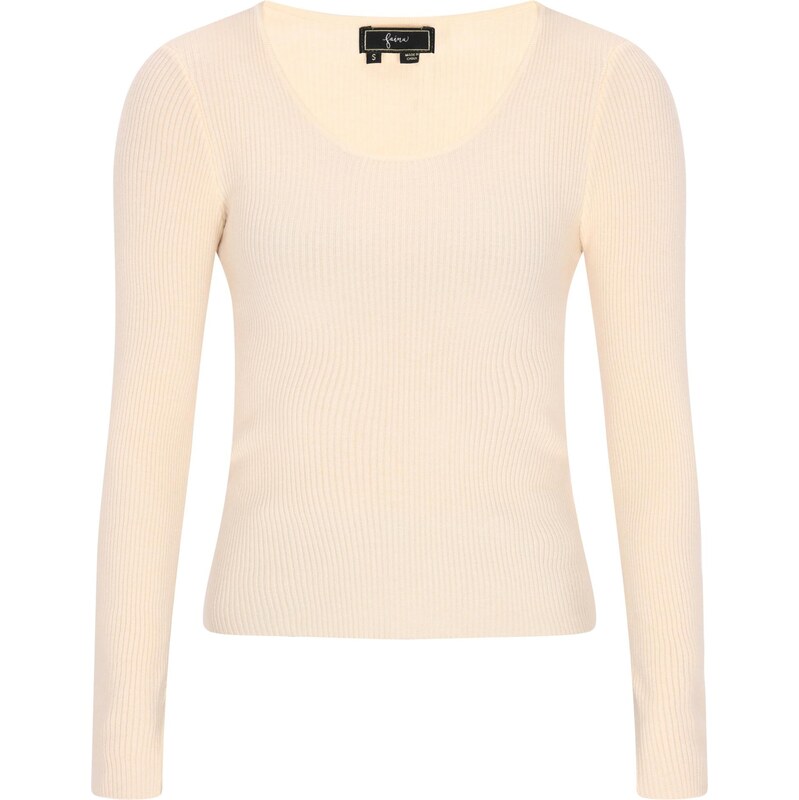 faina Sveter Fashion Look svetlobéžová 65772638