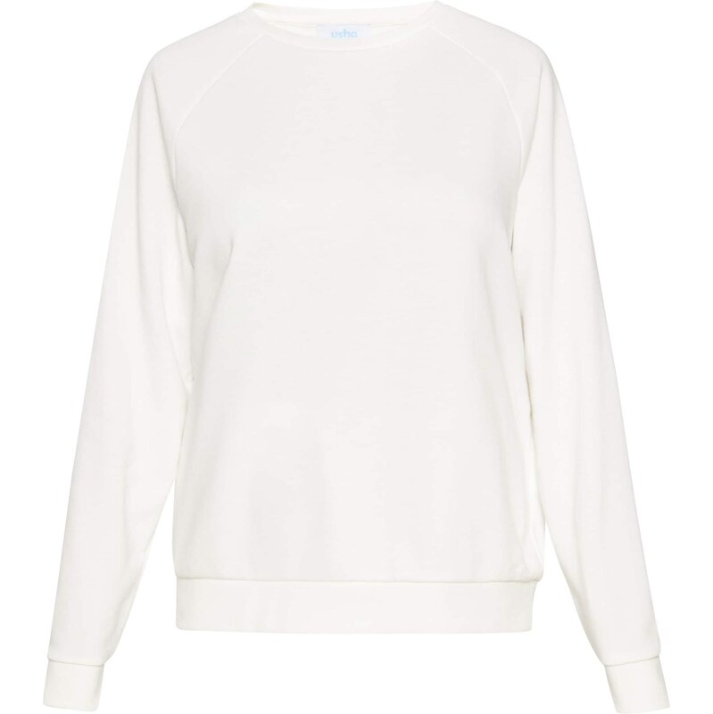 usha BLUE LABEL Mikina Casual biela 65649345