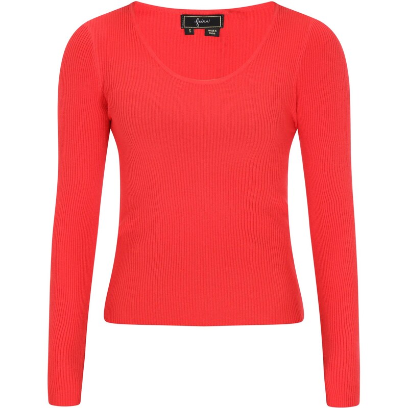 faina Sveter Fashion Look červená 65772643